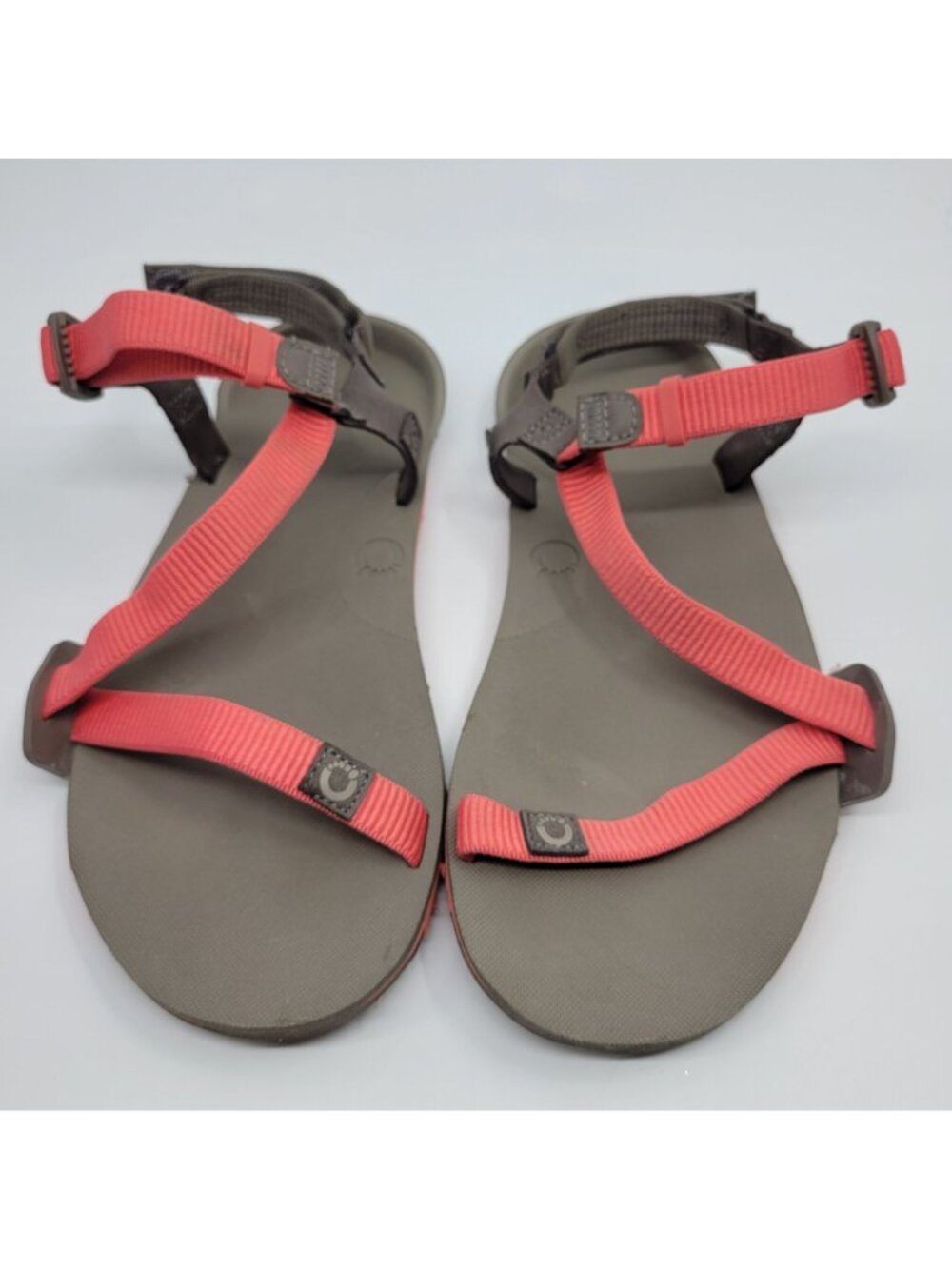 Xero Shoes Z-Trail EV Sandals Women's Size 8 Barefoot Strappy Coral Pink & Taupe - Picture 6 of 9